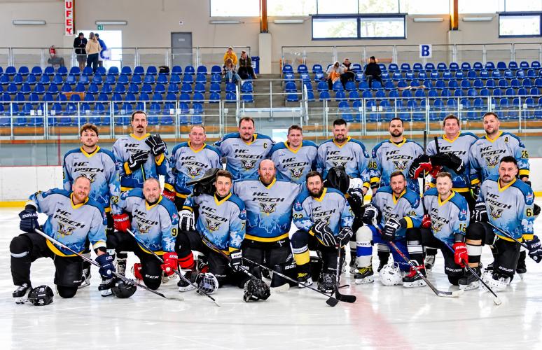 Hockey players from HC PSCH in jerseys from our production