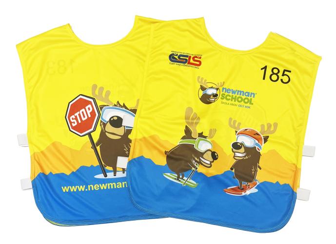 Training vests – production for a ski school.