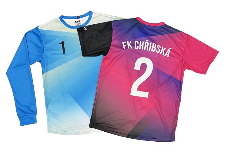 Football jerseys for FK Chřibská
