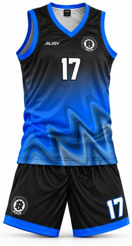 Basketball Kits in Blue-Black Combination